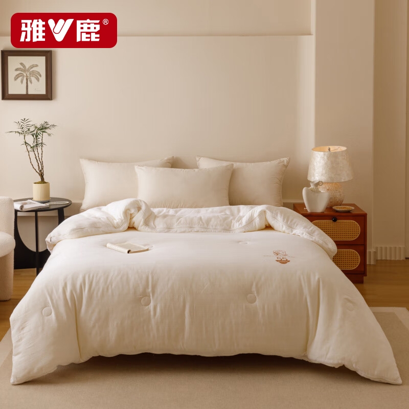 雅鹿  A类纯棉双层纱55大豆纤维被YLJT020