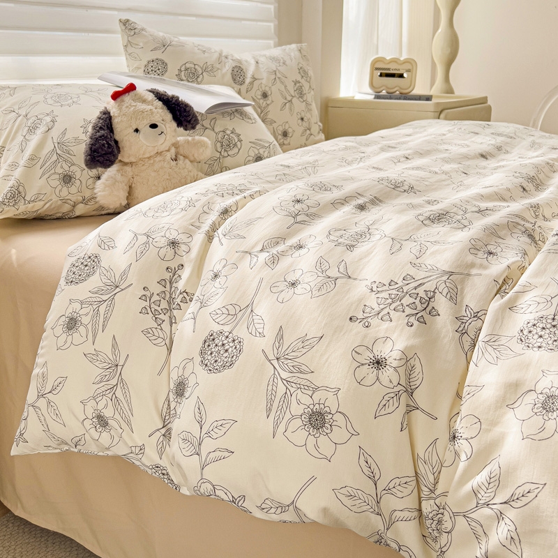 欧典梦娜  墨绘花语四件套NT-T2530