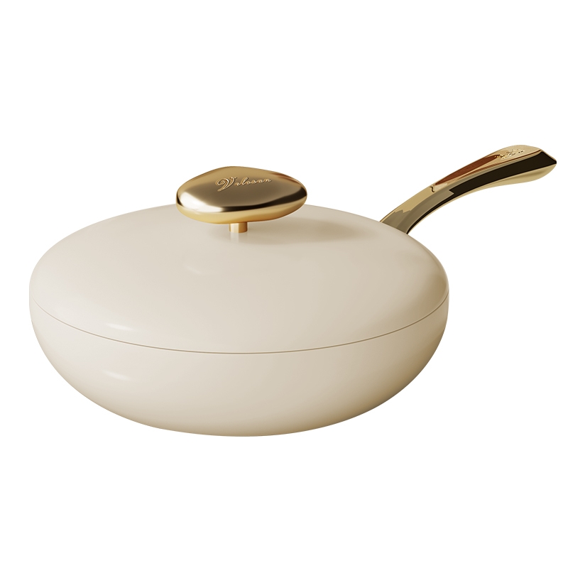 温仑山  鹅卵石聚财煎锅26cmVE-JL802