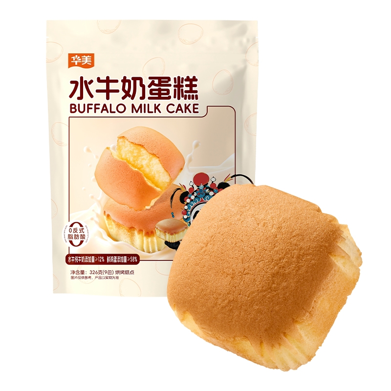 华美  水牛奶蛋糕326g