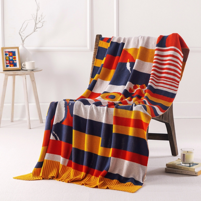 萱遇家纺  卡通全棉盖毯Q-C7102