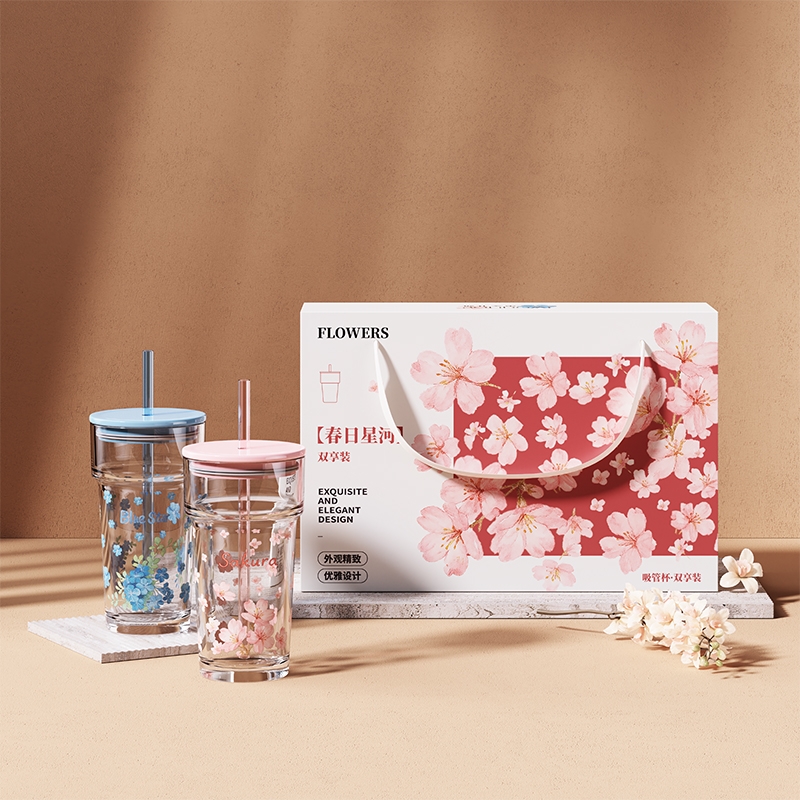 玻礼多蜜  春日星河吸管杯双享装W-CR/L2