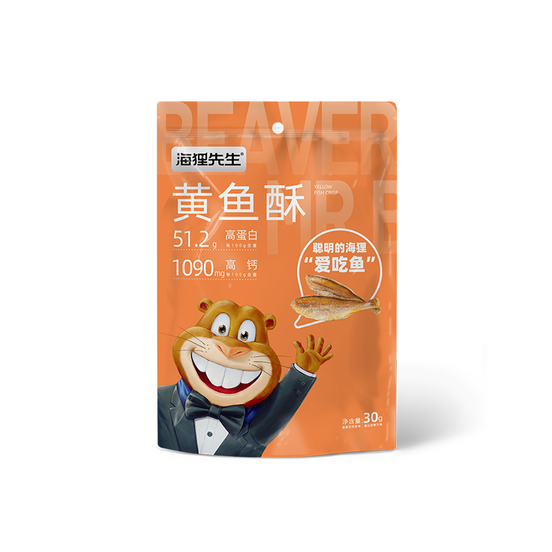 海狸先生  黄鱼酥30g*6袋hlxs-a101