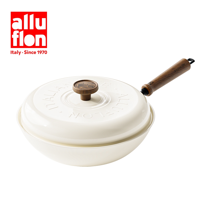 阿路弗仑  卡塞塔极钛珐琅炒锅32cm2301280432