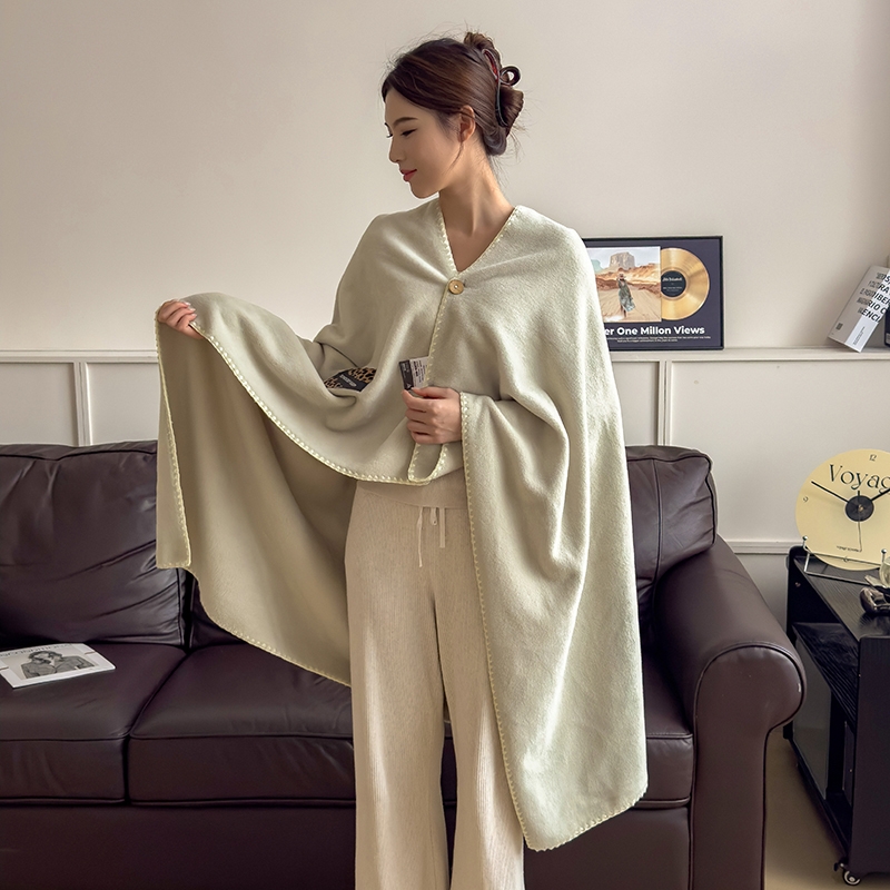 花花公子  欧式轻奢羊棉绒多功能披肩盖毯PLAYBOY-247