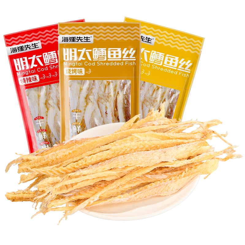 海狸先生  明太鳕鱼干香辣味79g*2袋hlxs-a112