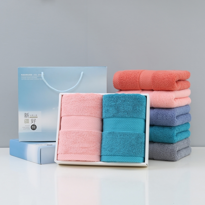 奥来纯  纯棉素捷双巾礼盒