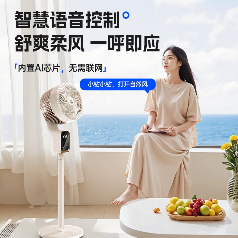 钻石牌  钻石循环扇X8语音遥控落地扇FX-L22SR-LX