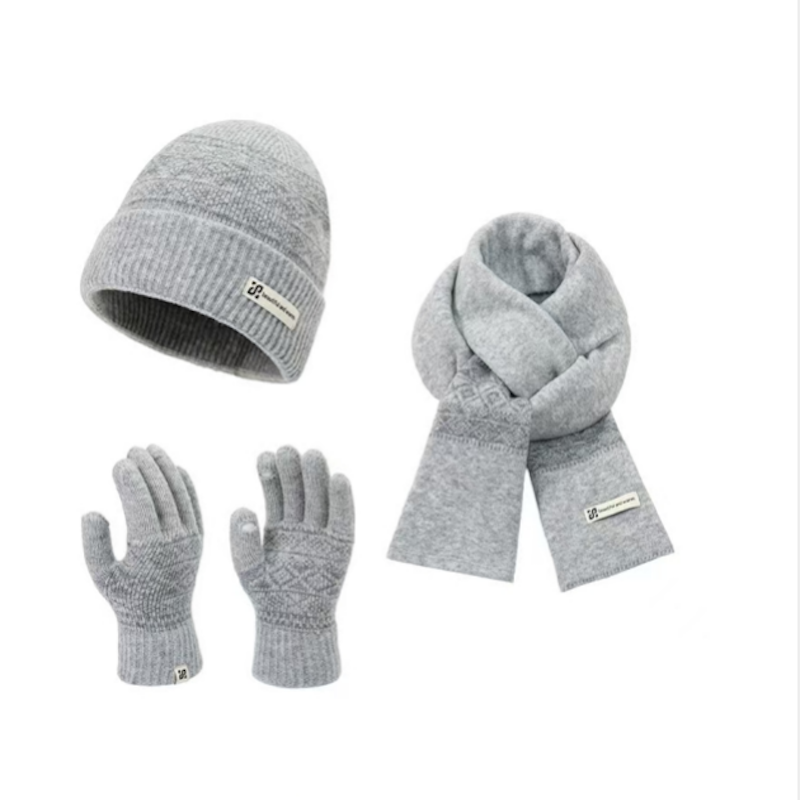 Senmoh  帽子围巾手套三件套SH3001B