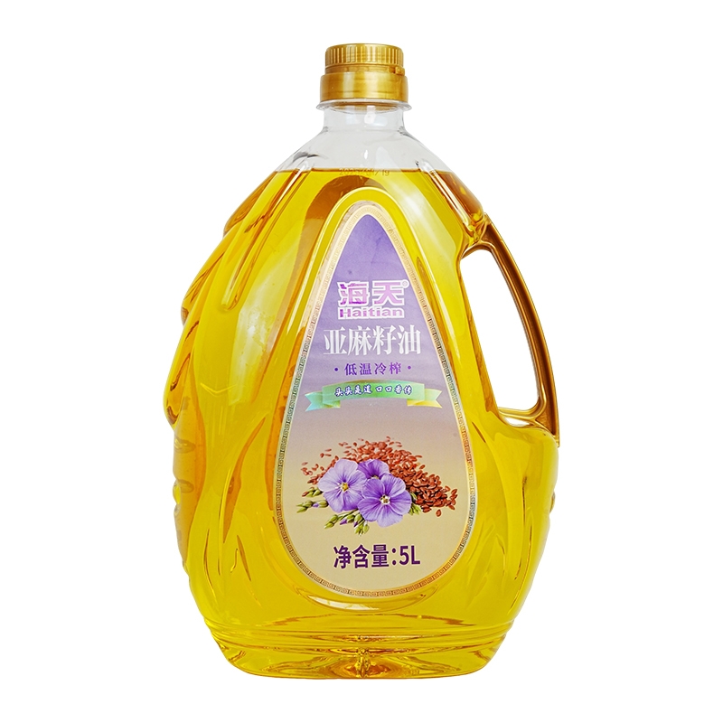 海天  亚麻籽油水滴瓶5L