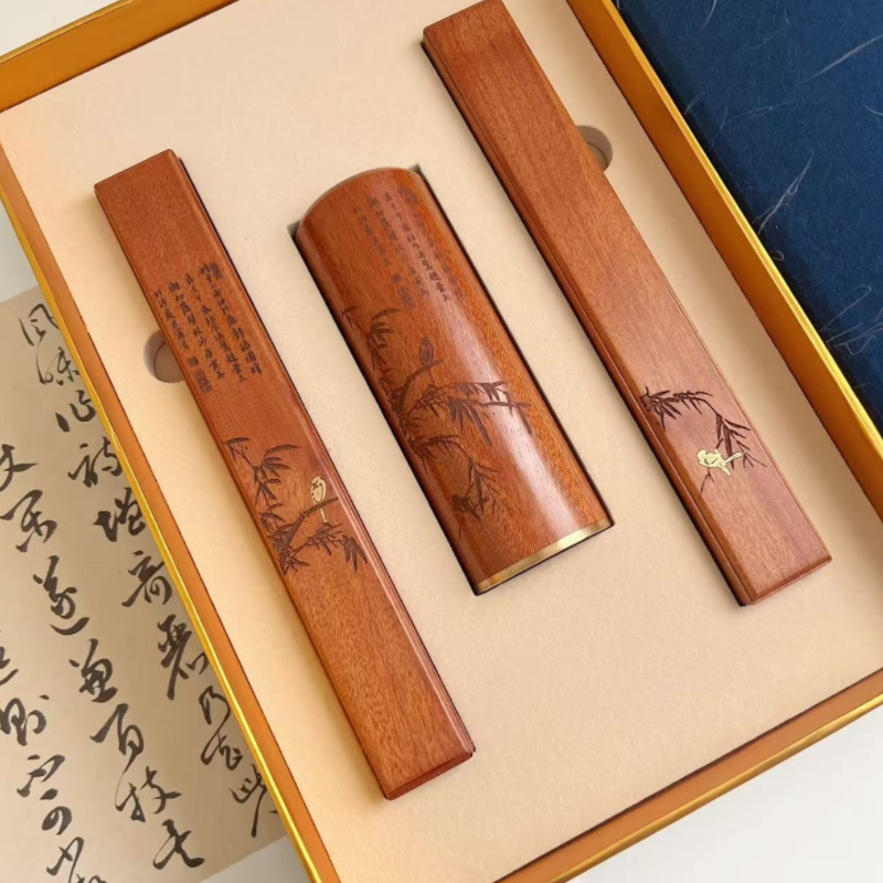 尚元堂  新中式小圆笔筒镇尺商务办公礼品