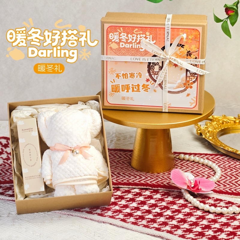 上白石  大毛巾熊韩方莉香氛护手霜伴手礼DAR-002