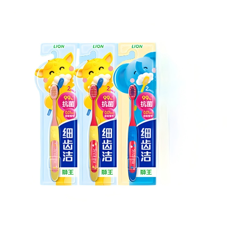 狮王  细齿洁抗菌细毛儿童牙刷*3支LION502