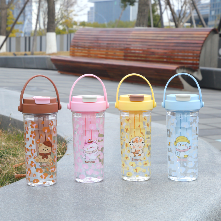 骏天  提手塑料水杯便携式大容量水杯MD-8801