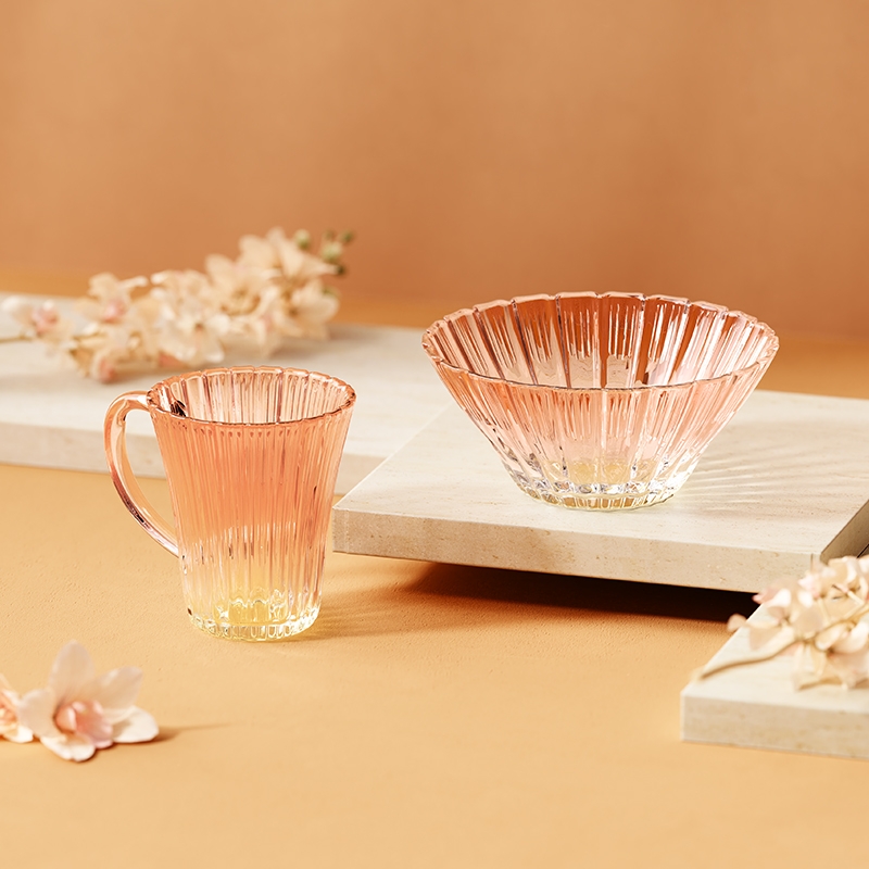 佰乐扣  云樱沙拉碗把杯两件套YYXL/L2