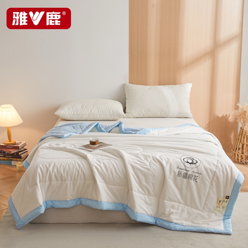 雅鹿  A类100%新疆棉花填充夏凉被YLJT155-2