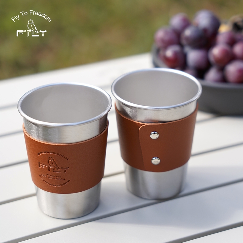 飞图乐  不锈钢露营水杯四件套LYB0200