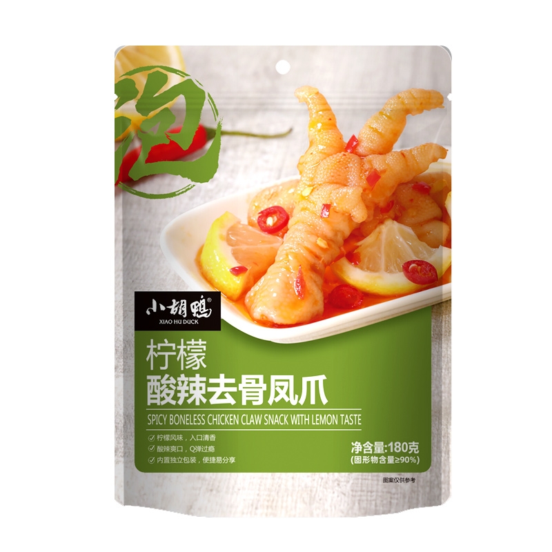 小胡鸭  柠檬酸辣去骨凤爪180g