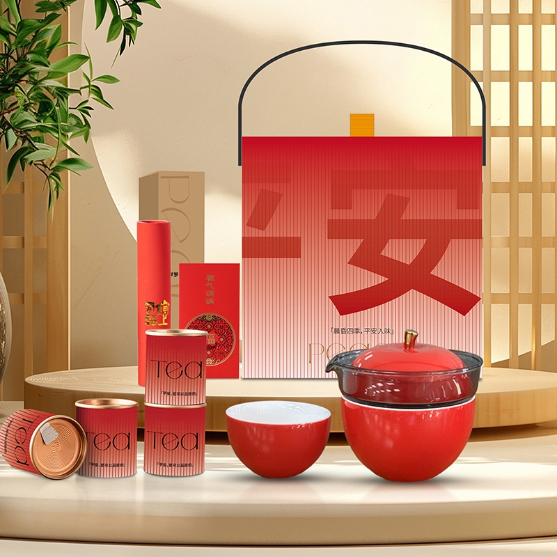 沏一杯茶  岁岁平安新春具礼盒套装