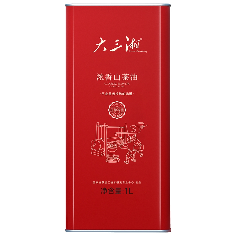 大三湘  浓香有机山茶油1L瓶311008