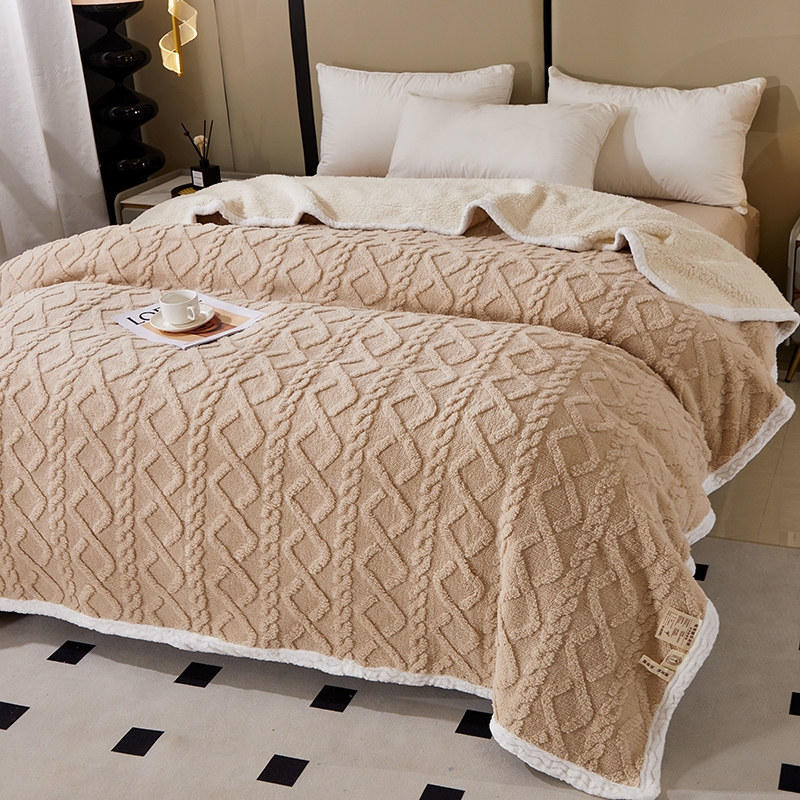 亿瞬间  塔芙绒羊羔绒毛毯