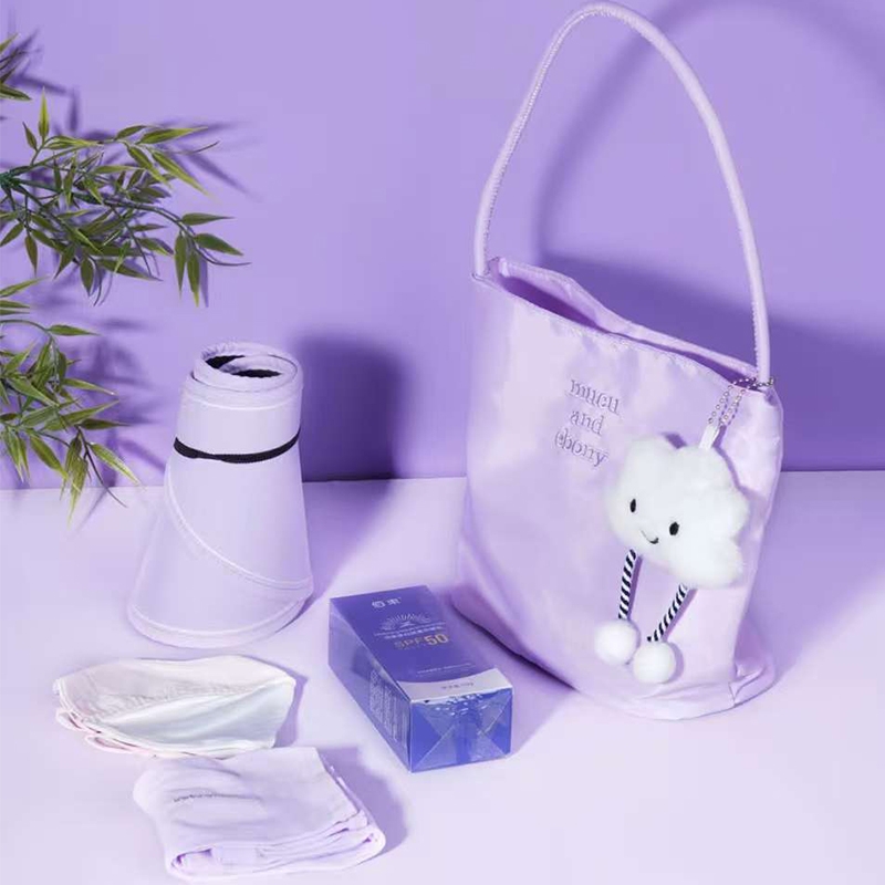 承夏文化  绝绝紫云朵托特包防晒套装CX2026-Q02