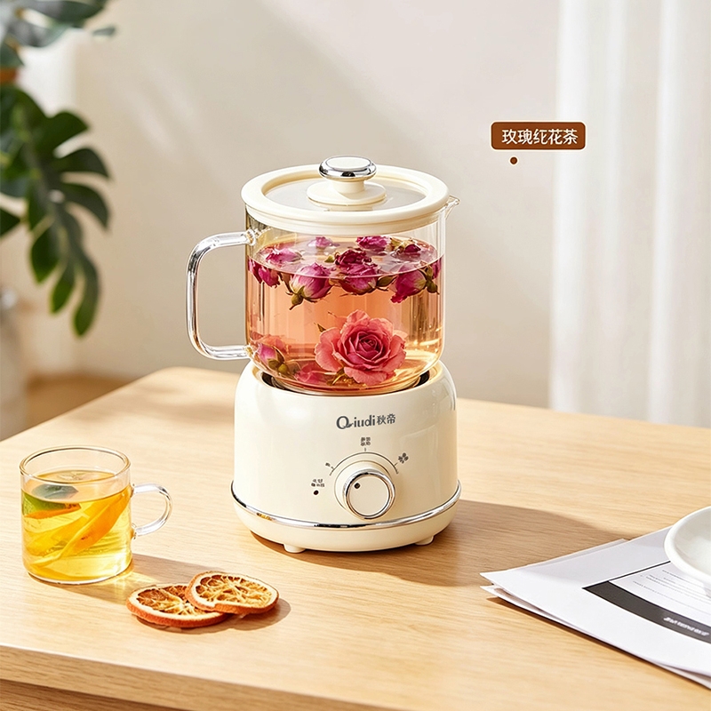 秋帝  玻璃养生杯养生花茶壶电热烧水壶QD-CC131