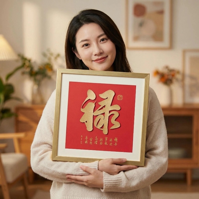 彤的礼物  摆挂两用禄字升职礼公务礼随手礼