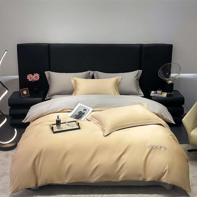 皇寝世家  100S长绒棉四套件香槟金HQ-SJ1101