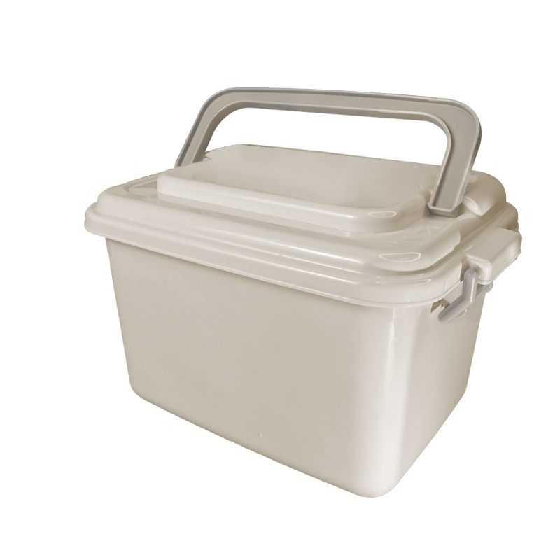 全格  双边锁扣带盖防尘手提收纳箱SN106-6L