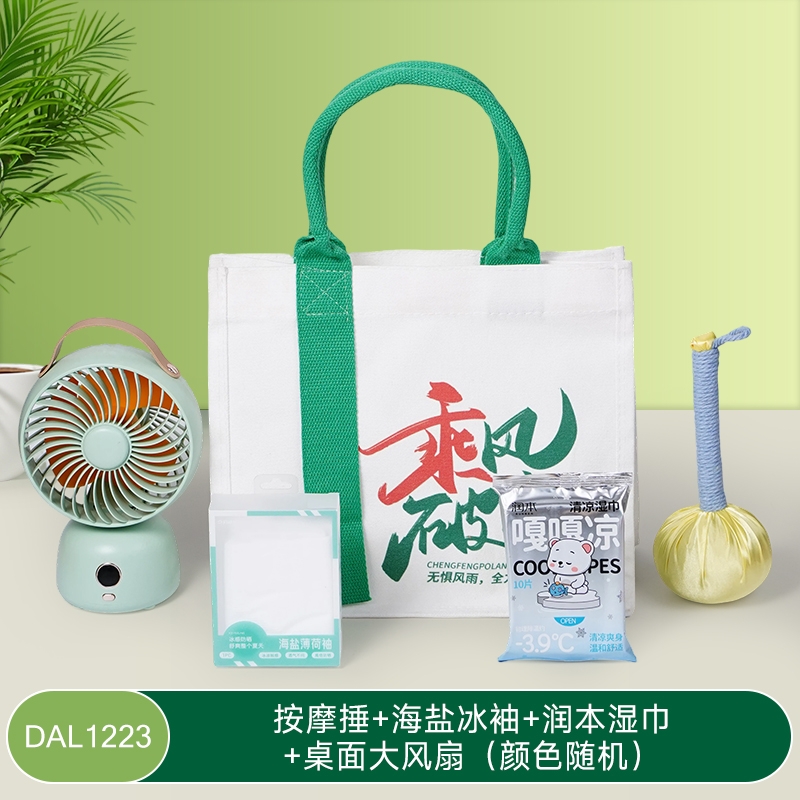 甜蜜点  帆布包清凉季风扇实用套装送员工