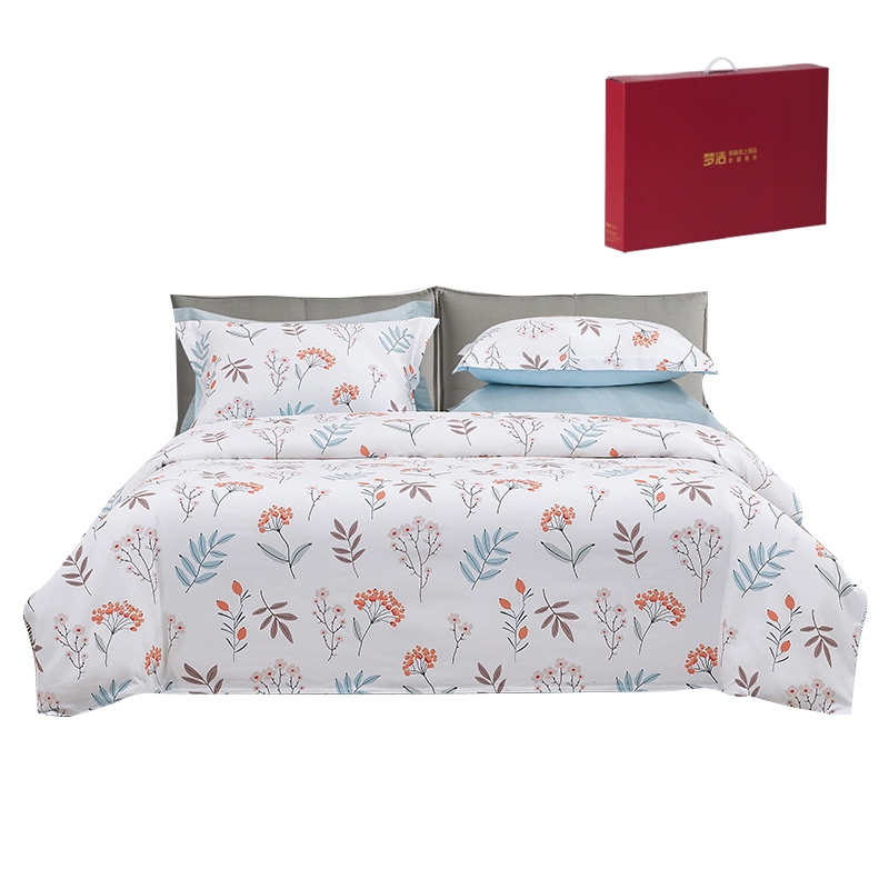 梦洁家纺  云朵绵印花四件套黛容1010189058AX012