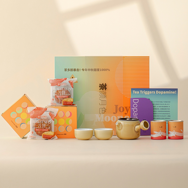 沏一杯茶  茶颜月色中秋茶具礼盒套装PCL516