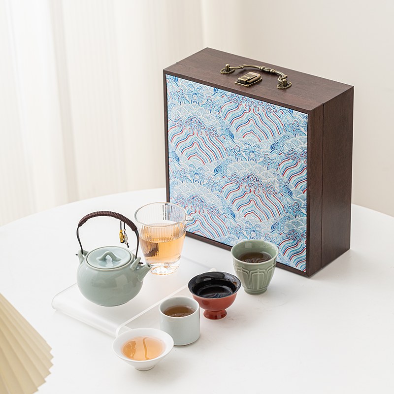辞蕴  五大名窑茶具套装商务伴手礼