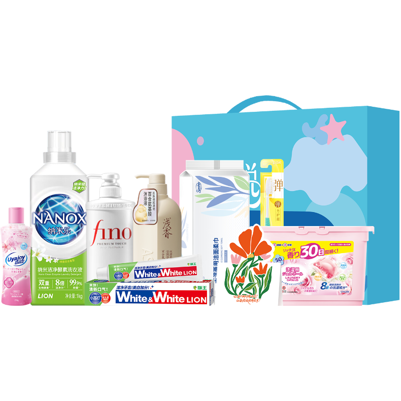 狮王  芬浓春日恋曲洗护8件套HNXY-260120