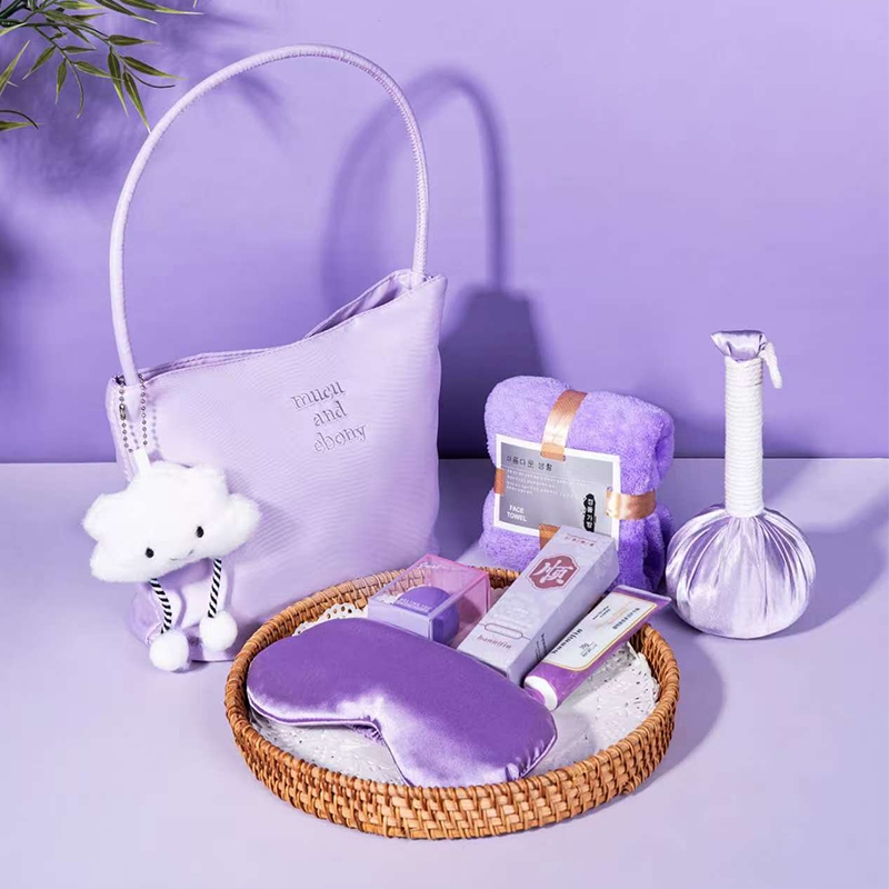 承夏文化  绝绝紫云朵托特包奢护套装