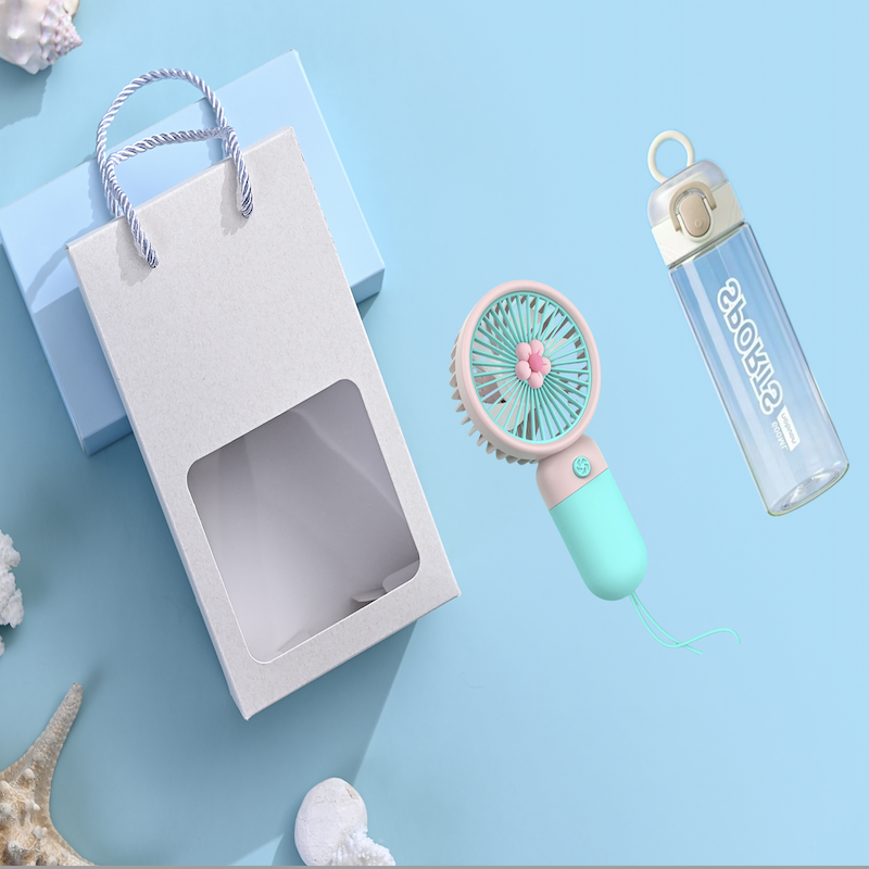 Senmoh  迷你风扇运动茶漏杯礼盒两件套