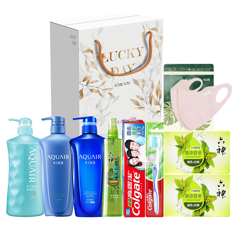 高露洁  水之密语六神洗护鎏金礼盒