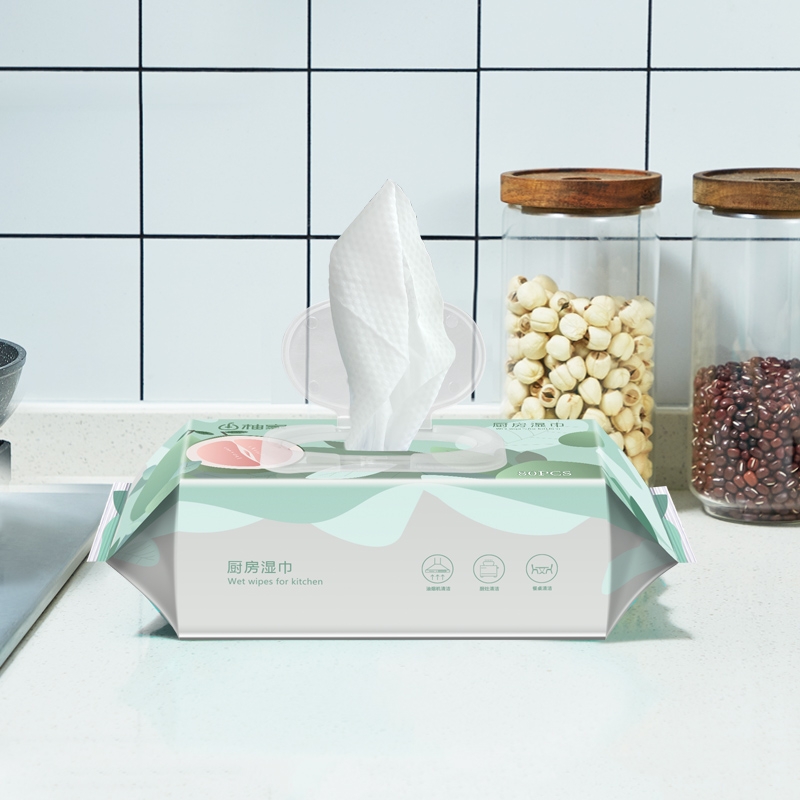 柚家  厨房湿巾80片/包*3包130233