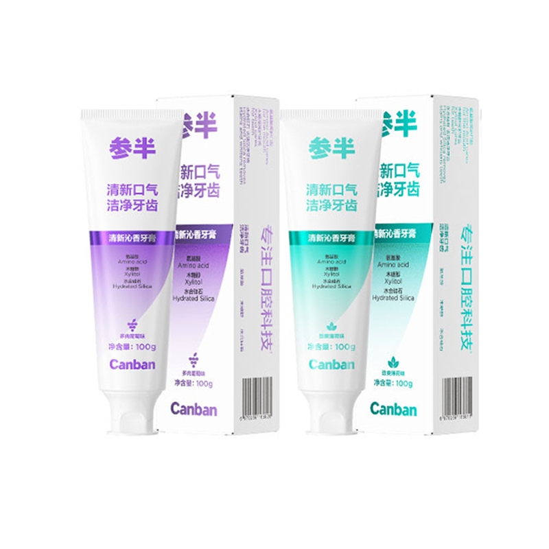 参半  清新沁香牙膏100g
