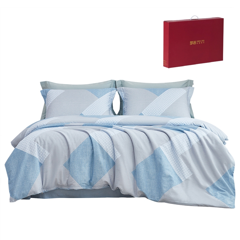 梦洁家纺  纯棉印花四件套都市幻梦1010189126