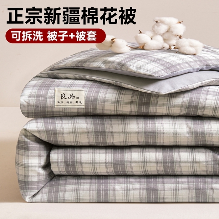 花花公子  新疆长绒棉生态棉花被保暖秋冬被PLAYBOY-165
