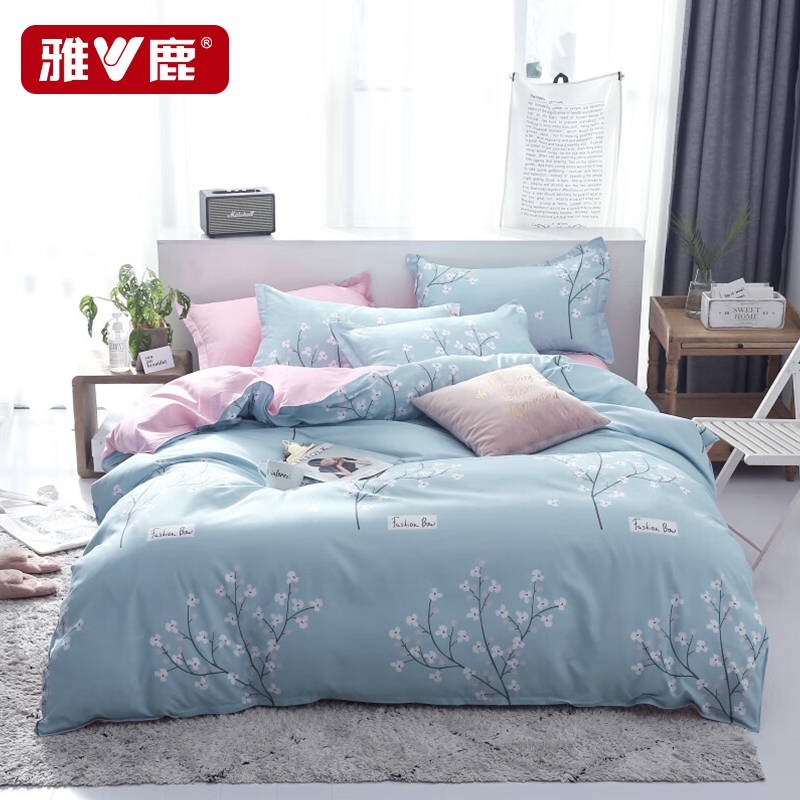 雅鹿  磨毛印花四件套YLTJ095