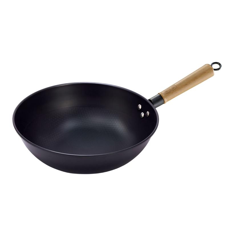 张小泉  32cm百炼爆炒锅C33760100