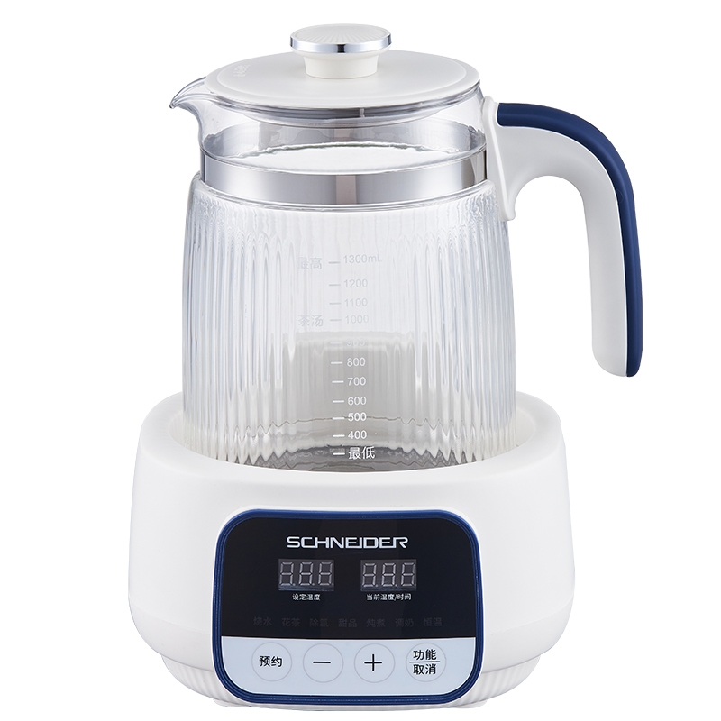 施耐德  全玻璃花茶壶1.3LSWK-XHSL03