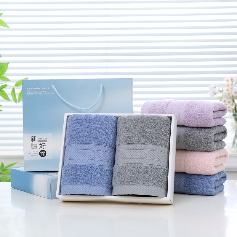 奥来纯  全棉云绒双巾礼盒