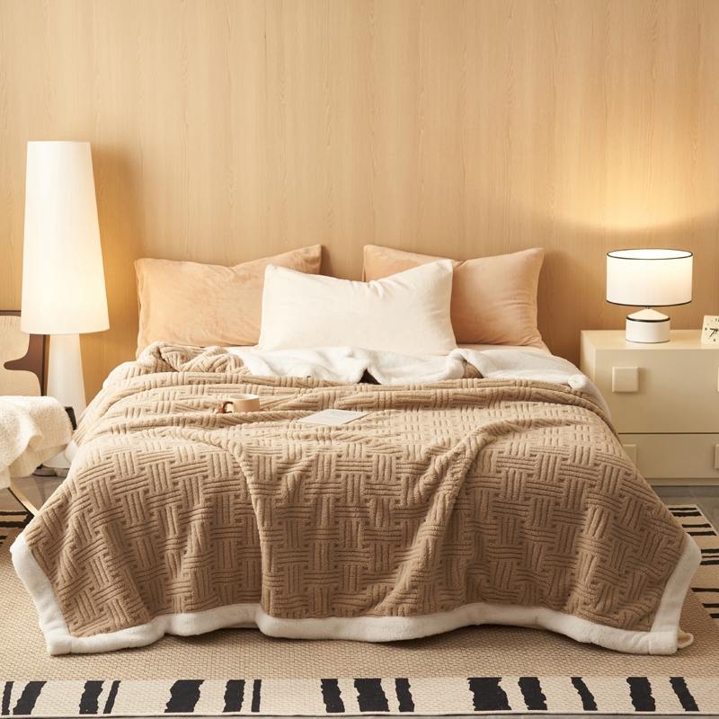 慕兰喜  双层提花舒棉绒毯MLX-T2518