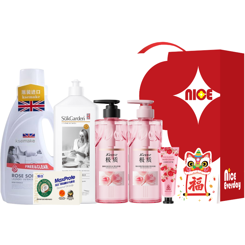 蜜斯莉  春韵清欢极质洗护清洁6件套GCXH-250910