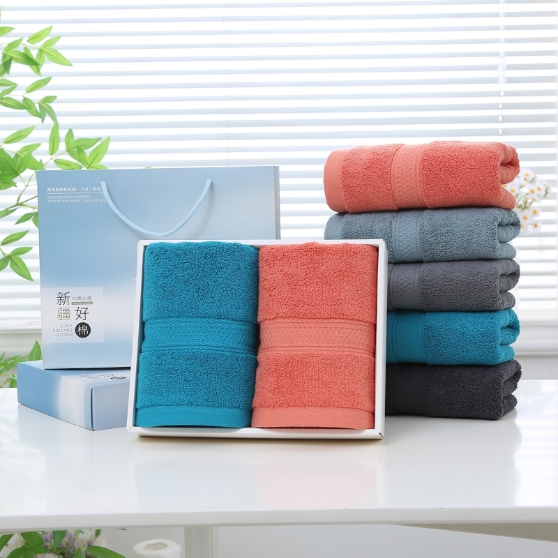 奥来纯  纯棉爱纳斯双条毛巾礼盒130g