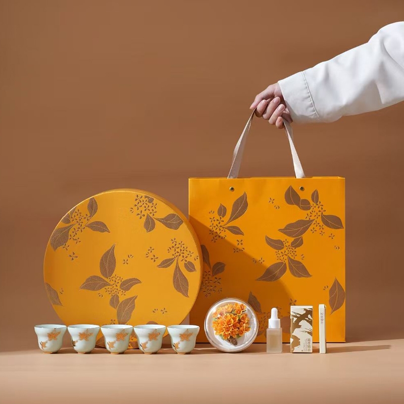 母亲节金奖桂花瓷雕香氛套装